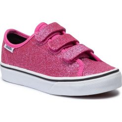Tenisówki VANS - Style 23 V VN0A3JFNV1X1 (Glitter) Azalea Pnk/Trwht. Różowe trampki dziewczęce Vans, bez wzorów, z gumy, na rzepy. Za 219,00 zł.