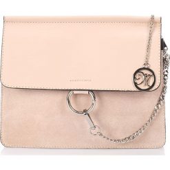 Torebki klasyczne damskie: Skórzana torebka w kolorze beżowym – 27 x 76 x 2 cm