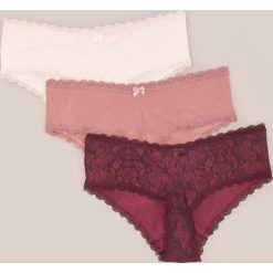 Majtki hipster 3 pack - Bordowy. Czerwone majtki damskie Reserved, s. Za 49,99 zł.