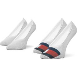 Zestaw 2 par stopek damskich TOMMY HILFIGER - 320318001 White 300. Białe skarpetki damskie TOMMY HILFIGER, bez wzorów, z materiału. Za 39,00 zł.