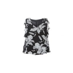 Bluzki Guess HOPE. Czarne bluzki damskie Guess, s, z aplikacjami, bez kołnierzyka, bez rękawów. Za 269,00 zł.