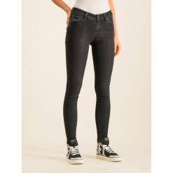 Jeansy Slim Fit Diesel Slandy 00SXJ 084AV. Szare jeansy damskie Diesel, bez wzorów, z bawełny. W wyprzedaży za 439,00 zł.