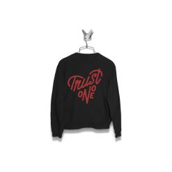 Bluza Trust no one v1 Męska. Czarne bluzy damskie Failfake, s, bez wzorów, bez kołnierzyka, bez rękawów, bez kaptura. Za 170,00 zł.
