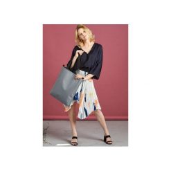 Torba summer tukany. Szare torebki klasyczne damskie drops, z bawełny. Za 135,00 zł.