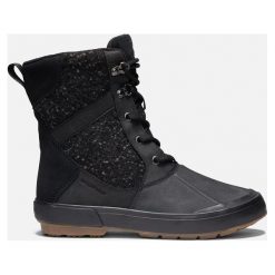 Keen Damskie Buty Zimowe Elsa Ii Wool Wp Czarny/Szary 41. Szare buty sportowe damskie marki Keen, bez wzorów, z wełny, sportowe. W wyprzedaży za 429,00 zł.