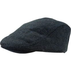 Granatowy Męski Kaszkiet, Jesienno-Zimowy, Ocieplany z Podszewką CPAPJNSKASZKIET641. Niebieskie czapki męskie Pako Jeans, bez wzorów, z tkaniny. Za 37,50 zł.