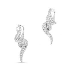Złote Kolczyki - złoto 750, Brylant 1,72ct. Żółte kolczyki damskie W.KRUK, z brylantem, złote, z zapięciem typu bigiel. Za 29900,00 zł.