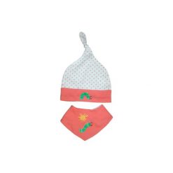 Ebi & Ebi Czapka i chustka, czerwony. Czerwone czapeczki niemowlęce marki Ebi & Ebi, bez wzorów, z elastanu. Za 49,00 zł.
