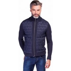 Sweter AROLDO SWGR000152. Niebieskie swetry męskie Giacomo Conti, na zimę, m, bez wzorów, z wełny, sportowe, bez kołnierzyka, bez kaptura. Za 299,00 zł.