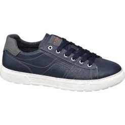 Granatowe sneakersy męskie Memphis One na białej podeszwie Memphis One granatowe. Białe sneakersy męskie Memphis One, bez zapięcia. Za 69,00 zł.