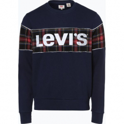 Levi's - Męska bluza nierozpinana, niebieski. Niebieskie bluzy męskie Levi's®, s, bez wzorów, bez kołnierzyka, bez rękawów, bez kaptura. Za 259,95 zł.