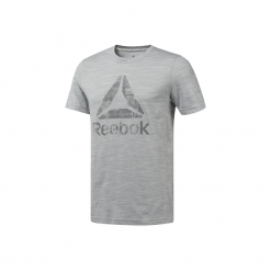 MĘSKA KOSZULKA REEBOK ELEMENTS MARBLE MELANGE (M). Koszulki męskie Reebok, m, z nadrukiem, z bawełny, bez kołnierzyka, bez rękawów. W wyprzedaży za 89,99 zł.