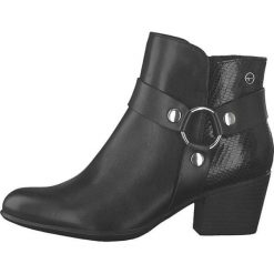 Tamaris Damskie botki 1-1-25078-23-001 Black (rozmiar 41). Czarne botki damskie Tamaris, bez obcasa, bez zapięcia. Za 367,00 zł.