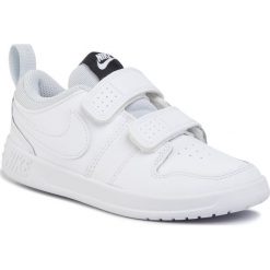 Buty NIKE - Pico 5 (PSV) AR4161 100 White/White/Pure Platinum. Białe półbuty chłopięce Nike, na rzepy. Za 129,00 zł.