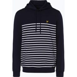 Lyle & Scott - Męska bluza nierozpinana, niebieski. Niebieskie bluzy męskie Lyle & Scott, m, w paski, z kapturem, bez rękawów, z kapturem. Za 379,95 zł.