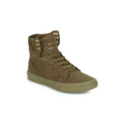 Buty Supra SKYTOP. Zielone trampki męskie marki Supra, bez wzorów, bez zapięcia. Za 351,20 zł.