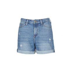 Szorty i Bermudy Lee MOM SHORT. Niebieskie szorty damskie Lee, bez wzorów. Za 231,20 zł.