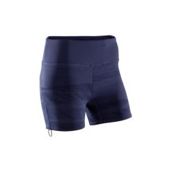 Spodenki YOGA damskie. Niebieskie szorty damskie marki DOMYOS, xs, z elastanu. W wyprzedaży za 39,99 zł.