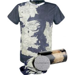 T-shirty męskie: Gra o Tron Westeros Map – Deluxe Edition T-Shirt wielokolorowy