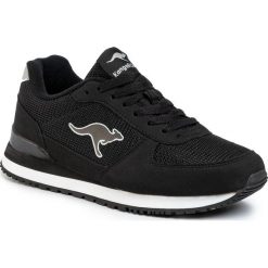 Sneakersy KANGAROOS - Retro Racer 81083 000 5001 Jet Black. Czarne półbuty damskie KangaROOS, na co dzień, bez wzorów, ze skóry ekologicznej, retro, bez obcasa, bez zapięcia. Za 209,00 zł.