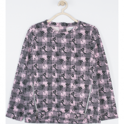 Bluza. Szare bluzy dziewczęce rozpinane MAGICAL, z nadrukiem, z bawełny, z długim rękawem, długie. Za 85,90 zł.