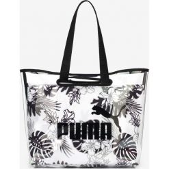 Puma Core Twin Torba Czarny Biały. Czarne torebki klasyczne damskie Puma, w kwiaty, z materiału, bez dodatków. Za 223,95 zł.