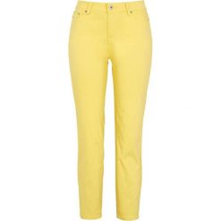 Cellbes Rozciągliwe spodnie z materiału twill jasnożółty female żółty 64. Żółte jeansy damskie Cellbes, bez wzorów. W wyprzedaży za 134,00 zł.