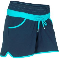 Szorty sportowe bonprix ciemnoniebiesko-morski. Niebieskie spodenki sportowe damskie bonprix, bez wzorów, sportowe. Za 44,99 zł.