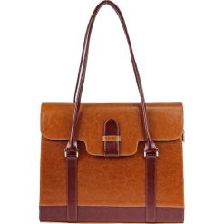 Torebka skórzana damska DAN-A T176 - camel/koniak. Brązowe torebki klasyczne damskie DAN-A, bez wzorów, ze skóry, eleganckie, bez dodatków. Za 299,99 zł.