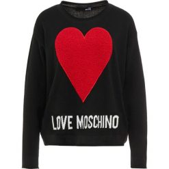 Love Moschino Sweter black. Czarne swetry klasyczne damskie marki Love Moschino, z wiskozy. Za 939,00 zł.