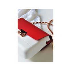 Torba Lulu Bag White. Białe torebki klasyczne damskie marki Doubleu bag, bez wzorów, wizytowe, bez dodatków. Za 240,00 zł.