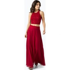 Swing - Damska sukienka wieczorowa, czerwony. Czerwone długie sukienki marki Swing, w koronkowe wzory, z koronki, wizytowe, z długim rękawem. Za 749,95 zł.