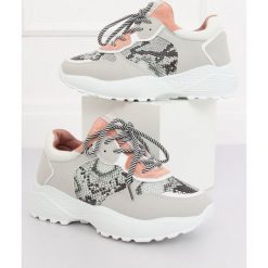 Buty sportowe szare TANSU. Szare buty sportowe damskie FunKee.pl, bez wzorów, z tkaniny, sportowe. Za 123,99 zł.