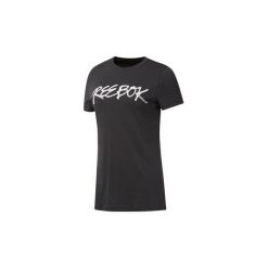 T-shirty z krótkim rękawem Reebok Sport Koszulka GS Script. Czarne bluzki sportowe damskie marki Reebok Sport, xs, z krótkim rękawem. Za 79,95 zł.