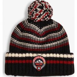 Superdry - Czapka męska – Woodruff Beanie, niebieski. Niebieskie czapki męskie Superdry, bez wzorów, z wełny. Za 149,95 zł.