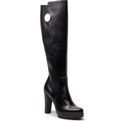 Kozaki EMPORIO ARMANI - X3O158 XF255 00002 Black. Czarne kozaki damskie Emporio Armani, z materiału. Za 1489,00 zł.