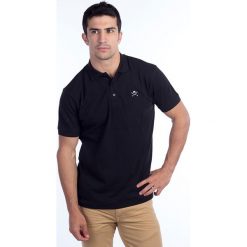 Koszulka polo w kolorze czarnym. Czarne koszulki męskie Polo Club Men, m, z haftami, z bawełny, polo, bez rękawów. W wyprzedaży za 87,95 zł.