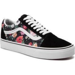 Tenisówki VANS - Old Skool VN0A4BV5V8X1 (Garden Floral)Blk/Tr Wht. Czarne półbuty damskie Vans, bez wzorów, ze skóry, bez zapięcia. Za 319,00 zł.
