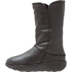 Buty zimowe damskie: FitFlop SUPERCUSH MUKLUK Kozaki na koturnie black