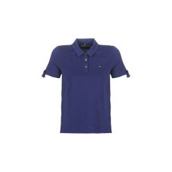 Koszulki polo z krótkim rękawem Tommy Hilfiger BRITT PQ POLO SS. Niebieskie koszulki damskie TOMMY HILFIGER, s, bez wzorów, polo, z krótkim rękawem. Za 349,00 zł.