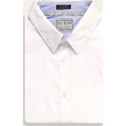 Guess Jeans - Koszula. Białe koszule męskie Guess Jeans, s, z aplikacjami, z jeansu, eleganckie, z klasycznym kołnierzykiem, z długim rękawem. Za 279,90 zł.