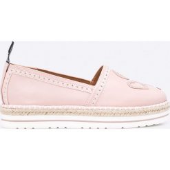 Love Moschino - Espadryle. Pomarańczowe espadryle damskie marki Love Moschino, z materiału. W wyprzedaży za 329,90 zł.
