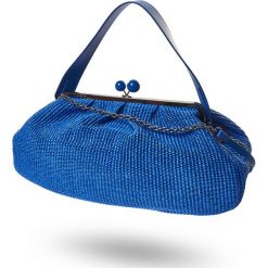 TORBA NABARRO weekend max mara. Niebieskie torebki klasyczne damskie Weekend Max Mara, bez wzorów, na ramię, bez dodatków. Za 1469,00 zł.