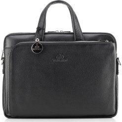 Torba na laptopa. Czarne torby męskie skórzane Wittchen, w paski, ze skóry, eleganckie. W wyprzedaży za 999,00 zł.