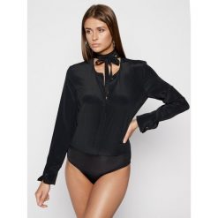 Body Patrizia Pepe 2C1209/AV35-K103. Czarne bluzki damskie Patrizia Pepe, bez wzorów, z elastanu, bez kołnierzyka, bez rękawów. Za 939,00 zł.