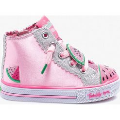 Skechers - Trampki dziecięce. Różowe buty sportowe dziewczęce marki Skechers, z gumy, z okrągłym noskiem, na sznurówki. W wyprzedaży za 179,90 zł.