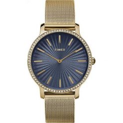 Zegarki damskie: Zegarek Timex Damski TW2R50600 Metropolitan 34 Slim Gold