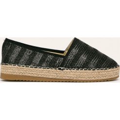 Answear - Espadryle QH. Czarne espadryle damskie ANSWEAR, bez wzorów, z gumy, bez obcasa, na obcasie. Za 99,90 zł.