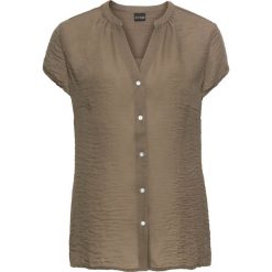 Bluzka szyfonowa bonprix zielony khaki. Zielone bluzki z odkrytymi ramionami bonprix, z szyfonu. Za 54,99 zł.