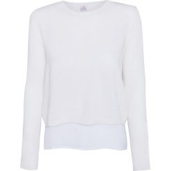 Sweter DEHA EXPRESSION Beżowy|Biały. Brązowe swetry damskie marki Deha, na lato, z bawełny. Za 201,00 zł.